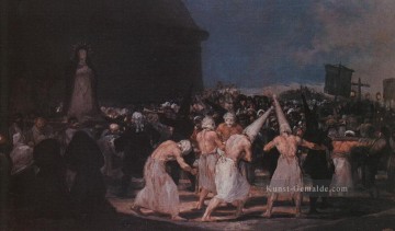  francisco - Prozession Flagellanten am Karfreitag Romantischen modernen Francisco Goya